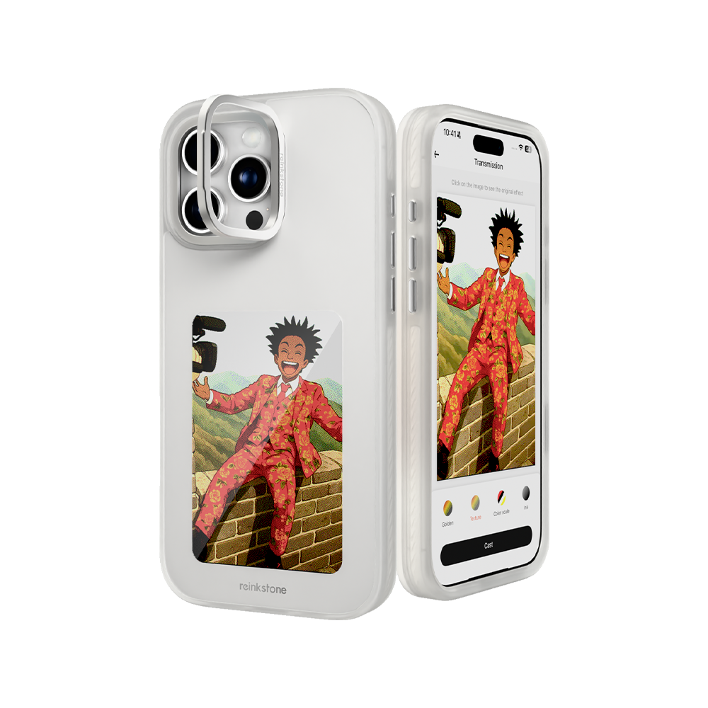 ReinkCase X1 6色スクリーン iphone16PM ホワイト Reink Case X1 for iPhone 16 Pro Max